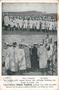 Emperor Presents Greatest Soldiers Oskar Taplick Served From 1899 to 1905 Ser...