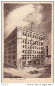 Inman Hotel, Delia Brown, Mgr., Urbana, Illinois, 1900-1910s