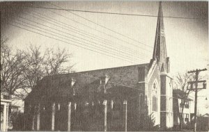 Tivoli New York Methodist Church Antique Postcard BW Unposted Vintage Niles  