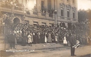 Watching The Class Rush 1911 University of Wisconsin Real Photo - Maison, Wis...