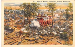 Battle of Atlanta Georgia Cyclorama Building Civil War Postcard