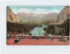 Postcard Bow Valley form C. P. R. Hotel, Banff, Canadian Rockies, Banff, Canada