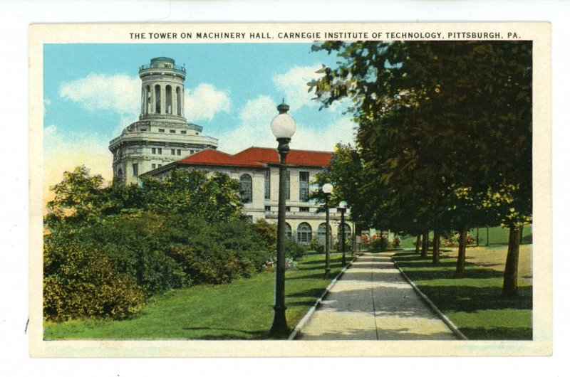 PA - Pittsburgh. Carnegie Institute of Technology, Machinery Hall Tower