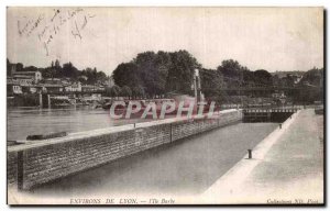 Old Postcard From Around Lyon I Ile Barbe