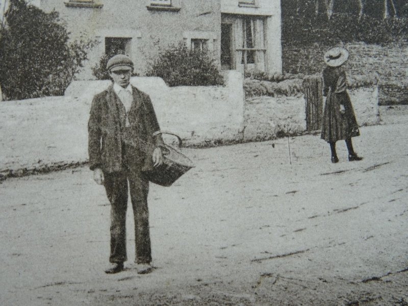 Devon CROYDE Shows FOOTBRIDGE & FORD St. Marys Road / Watery Lane c1908 Postcard