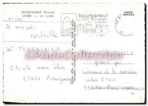 Postcard Modern Bourganeuf Lycee