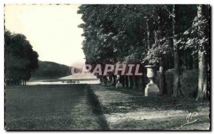 Postcard Old Versailles green carpet and the Grand Canal