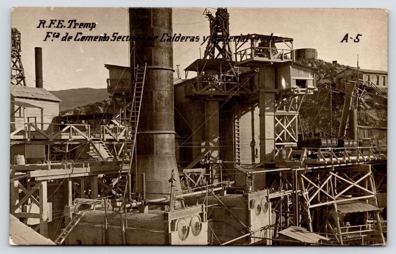 Tremp Catalonia~Cemento Seccion de Calderas~Rock Crushing Cement Plant RPPC 1915 