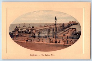 Brighton and Hove England Postcard Palace Pier c1920's Platemarked Opal Tuck Art