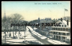 h3630 - KEENE New Hampshire Postcard 1910s East Side Central Square by Keynart