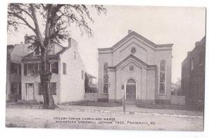 Frederick MD Presbyterian Church and Manse Postcard