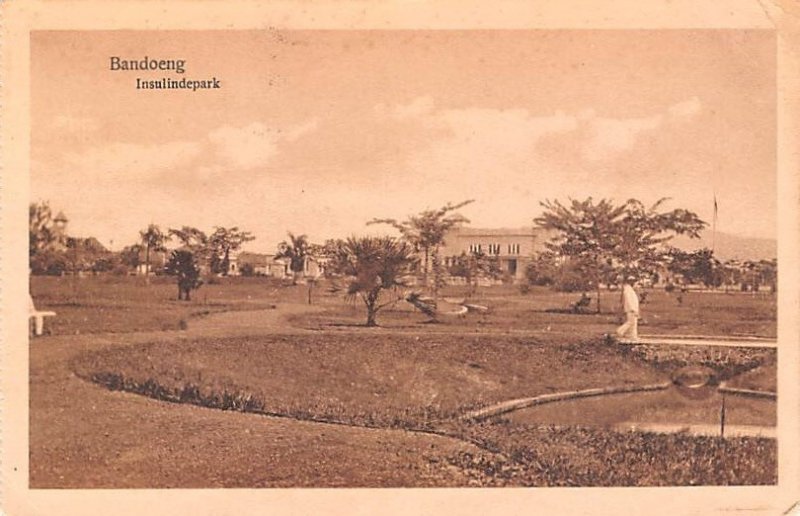 Insulindepark Bandoeng Indonesia, Republik Indonesia Postal Used Unknown, Mis...