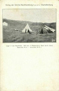 iceland, Camp at the Rauðhólar (1910s) Postcard