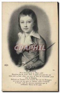 Old Postcard Louis XVII