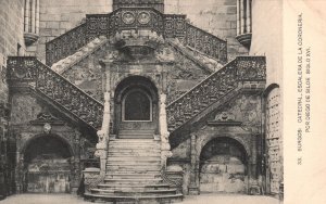 Vintage Postcard Cathedral Church Escalera De La Coroneria Burgos Spain