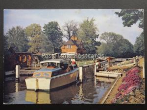 Berkshire SONNING LOCK the River Thames c1970's by J A Dixon