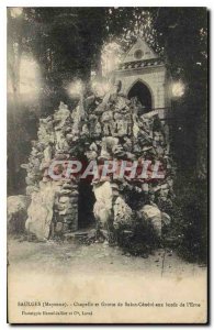Postcard Old Saulges Mayenne Chapel and Grotto of Saint-C?ner? the Banks of t...