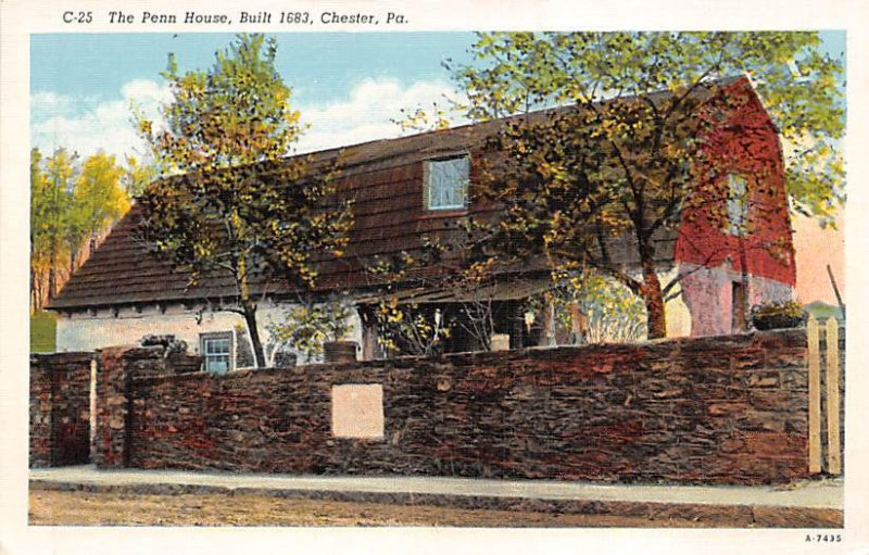 Penn House, Built 1683  Chester, Pennsylvania PA