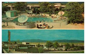 Postcard LODGE SCENE Santa Fe New Mexico NM AQ2505