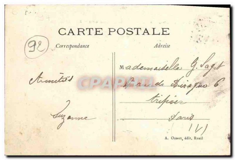 Old Postcard Rueil Malmaison Chateau of Ducks