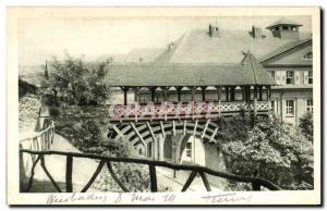 Old Postcard Wiesbaden Das Römertor