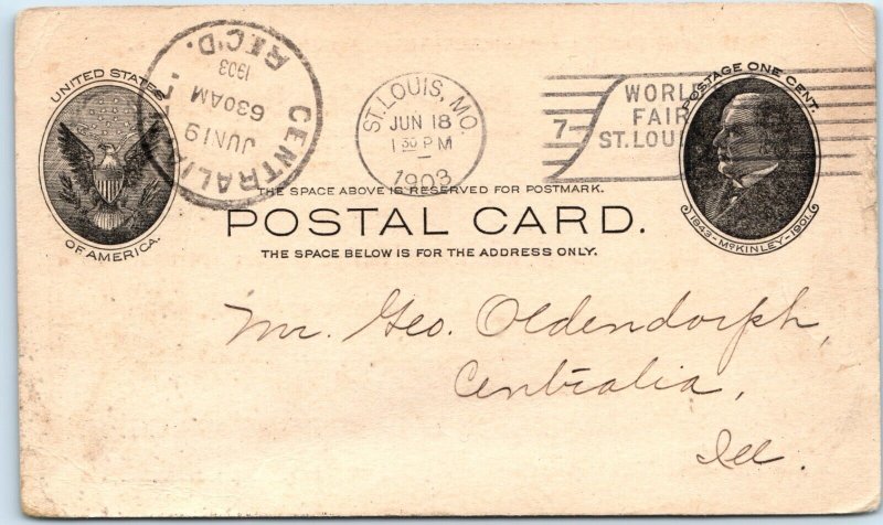 1903 Meyer Brothers Druggist Pharmaceutical Journal Subscription Post Card A74