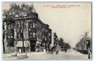 1912 South Blvd. West From S. Central Ave., Austin Chicago Illinois IL Postcard