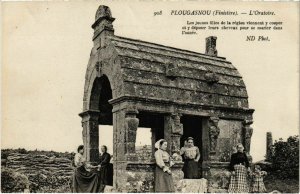 CPA Plougasnou - L'Oratoire - Les Jeunes Filles de la Region Viennent (1033302)