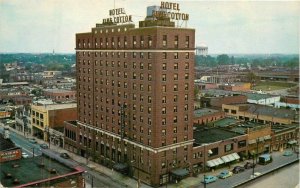 North Carolina Greensboro Hotel King Cotton 1940s #54 Teich Postcard 22-8419