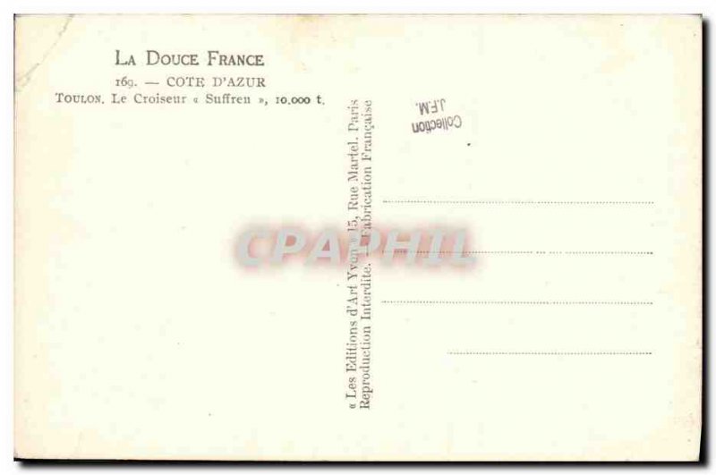 Modern Postcard Bateau Toulon War cruiser Suffren