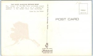 Postcard - The Huge Alaskan Brown Bear, McNeil River - Alaska