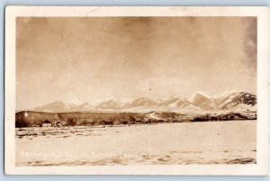 Salmon Carmen Idaho ID Postcard RPPC Photo Continental Devide Mountains View