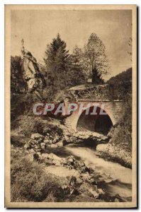 Old Postcard The tourist class website Gimel Correze bridge the Notre Dame de...