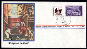 Norman Rockwell Trucking Industry Stamp First Issued Los Angeles CA Oct 27 1953