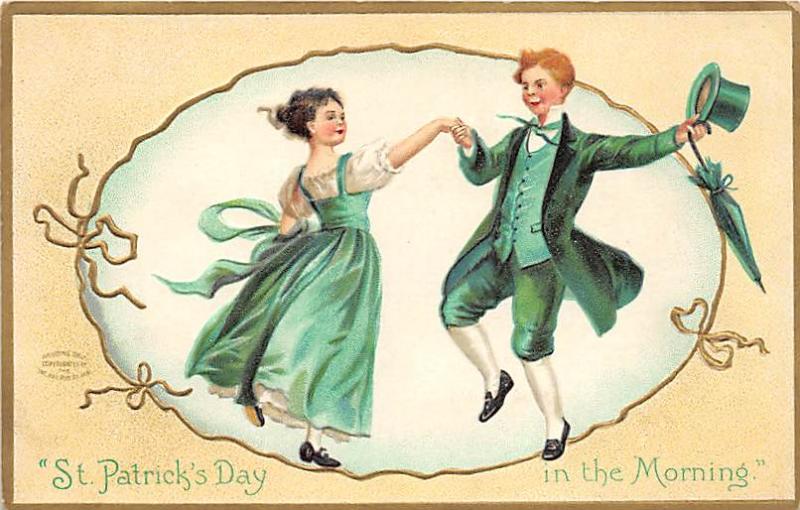 Saint Patrick's Day, Ellen H Clapsaddle Holiday Writing on back 