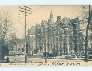 Pre-Chrome MCMASTER UNIVERSITY Toronto Ontario ON AG9449