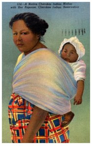 Tennessee    Cherokee Indian Reservation  Indian Mother with Papoose