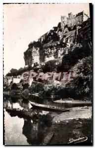 Old Postcard The Dordogne Picturesque Feodal Chateau Beynac in Sarlat