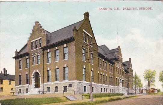 Maine Bangor Palm Street School 1909