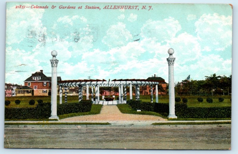 Allenhurst NJ New Jersey Gardens Postcard