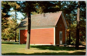 Little Red School House Sterling,MA Massachusetts Vintage Postcard