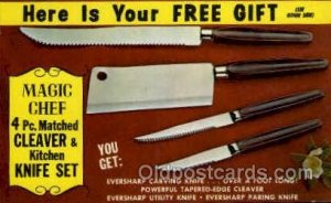Magin Chef, Kitchen Knife Set Factory Writing on back 