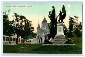 c1910s South African Monument Quebec Canada Unposted Antique Postcard 