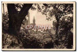 Old Postcard Brittany Huelgoat (Finistere) A corner of Bourg