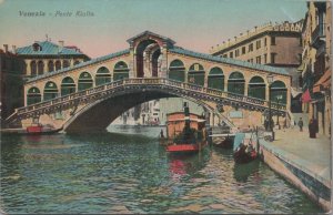 Postcard Ponte Rialto Venezia Venice Italy