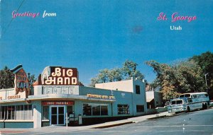 St George Utah Big Hand Restaurant Vintage Postcard AA37636