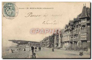 Old Postcard Mers les Bains Boulevard