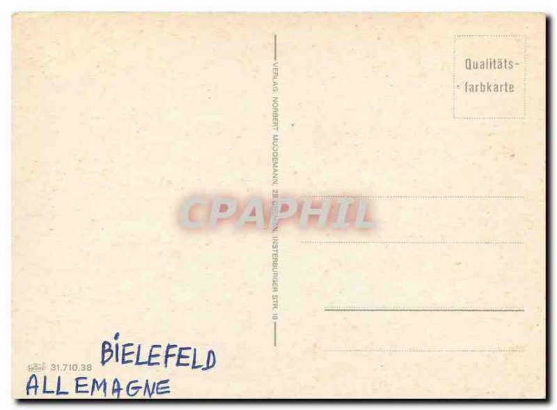 Postcard Modern Bahn Bielefeld Germany