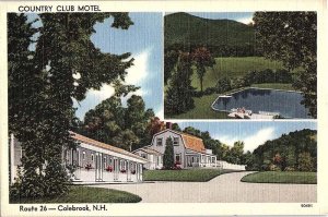 Postcard MOTEL SCENE Colebrook New Hampshire NH AI8215