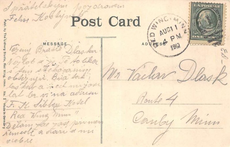 Red Wing Minnesota State Training School at Drill Vintage Postcard AA91152